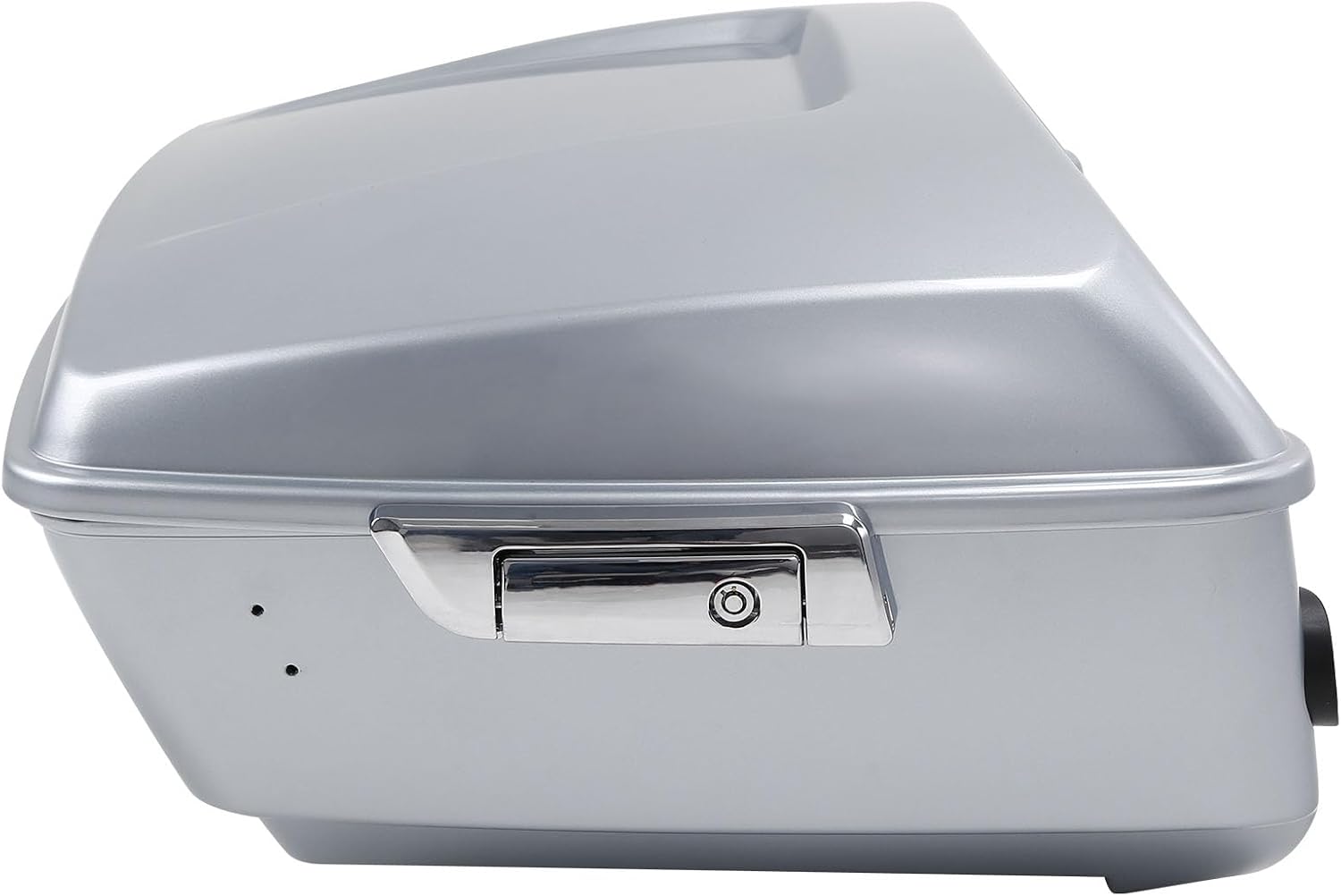 TCMT King Motorcycle Trunk Box W/Latches Keys Fit for Harley 2014-2025 Touring CVO Road King Road Glide Street Glide Electra Glide Ultra Limited Pack Barracuda Silver