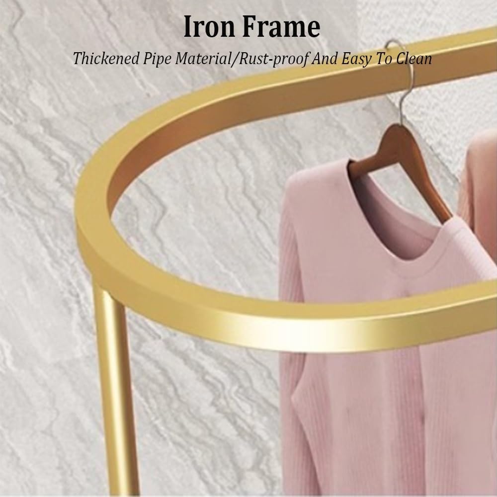 Freestanding Garment Rack - Heavy Duty Commercial Clothing Organizer for Retail Boutique & Bedroom Display