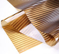 Sunice Amber Color Reeded Window Film Self-Adhesive Privacy Decals Film Brown Frosted Film for Home Bathroom Office (60'x787')
