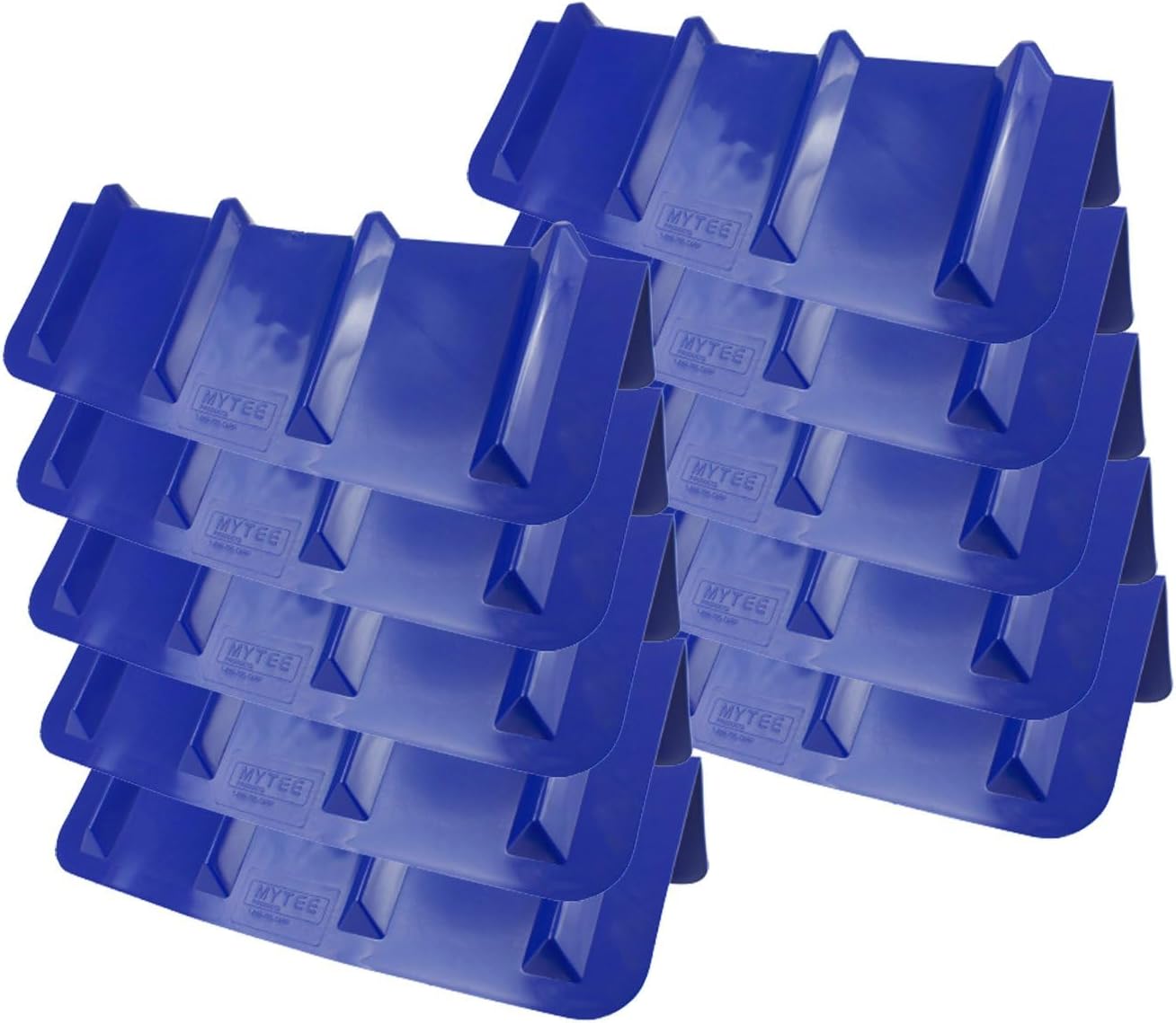 Mytee Products (10 Pack Blue Corner Protector V Shaped Edge Guard 8' x 8' x 24' Inches