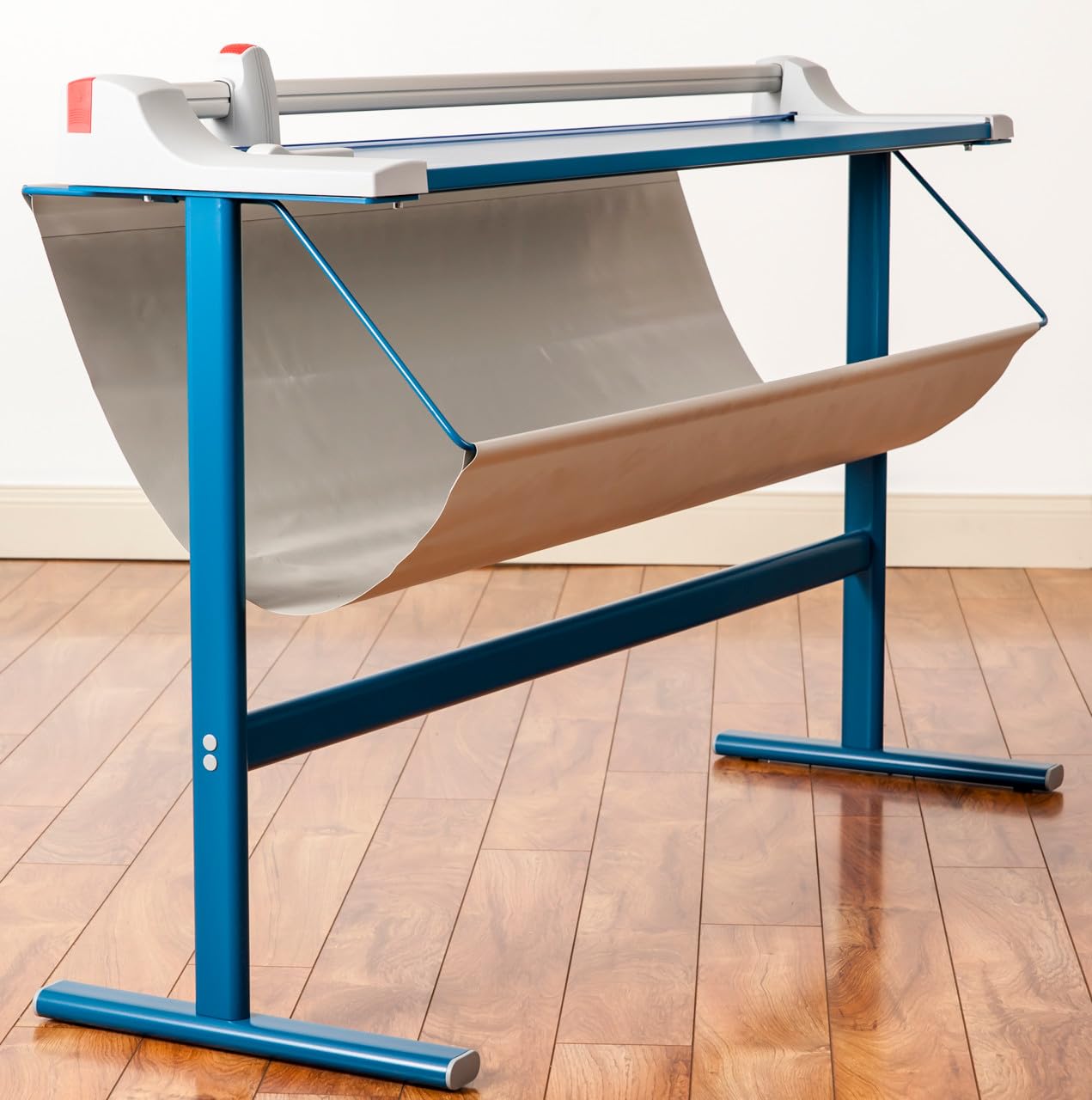 Dahle 448s Premium Rotary Trimmer w/Stand, 51' Cut Length, 20 Sheet Capacity, Self-Sharpening, Automatic Clamp, German Engineered Paper Cutter