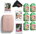 Fujifilm INSTAX Mini Link 3 Smartphone Printer with INSTAX Mini Instant Film and Sunshine Microfiber Cleaning Cloth... (6 Twin Pack (120 Sheets), Rose Pink)