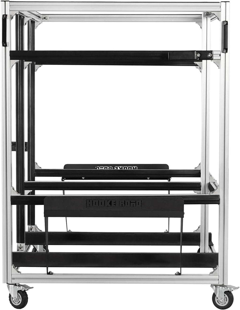 Hooke Road Doors and Hardtop Holder Movable Cart Storage Rack for 1997-2026 Jeep Wrangler TJ JK JL Gladiator JT & 2021-2026 Ford Bronco (2/4 Doors Hardtop Only)