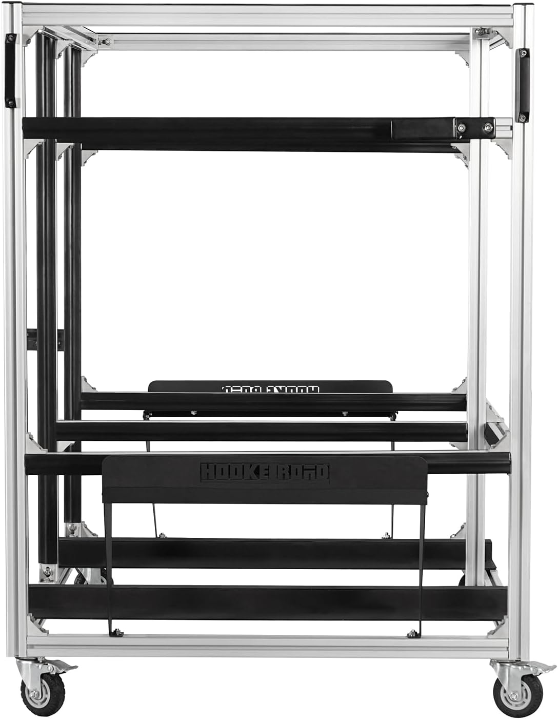 Hooke Road Doors and Hardtop Holder Movable Cart Storage Rack for 1997-2026 Jeep Wrangler TJ JK JL Gladiator JT & 2021-2026 Ford Bronco (2/4 Doors Hardtop Only)