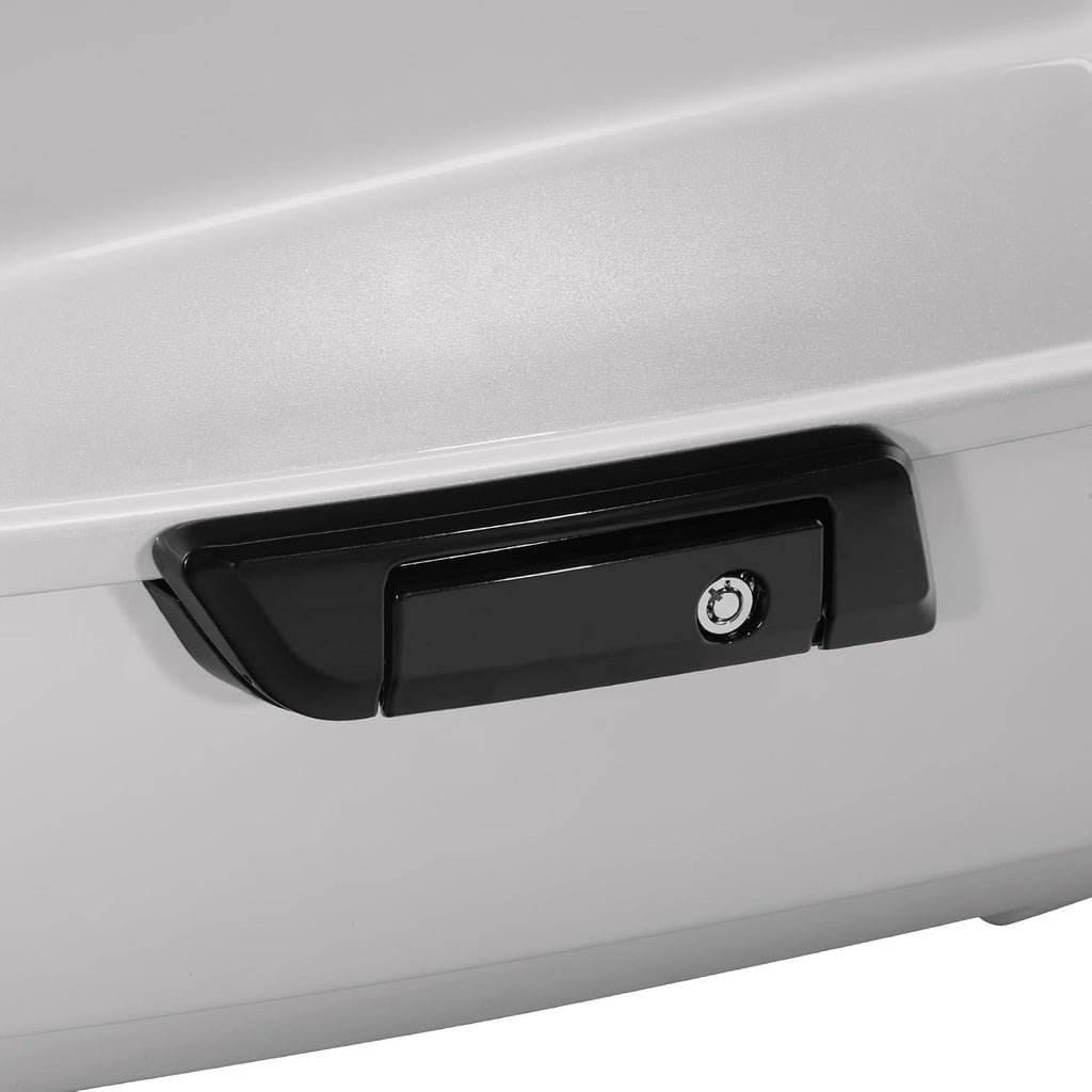 TCMT King Motorcycle Trunk Fit For Harley Touring 2014-2025 CVO Road King Road Glide Street Glide Electra Glide Trunk White Onyx Pearl