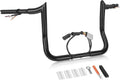 12' Rise Pre-Wired Ape Hangers Handlebars 1 1/4' Fat 1' Clamp Meathook Monkey Bar for Harley Touring 2008-2013 Harley Street Glide FLHX Electra Glide Standard FLHT Ultra Limited FLHTK