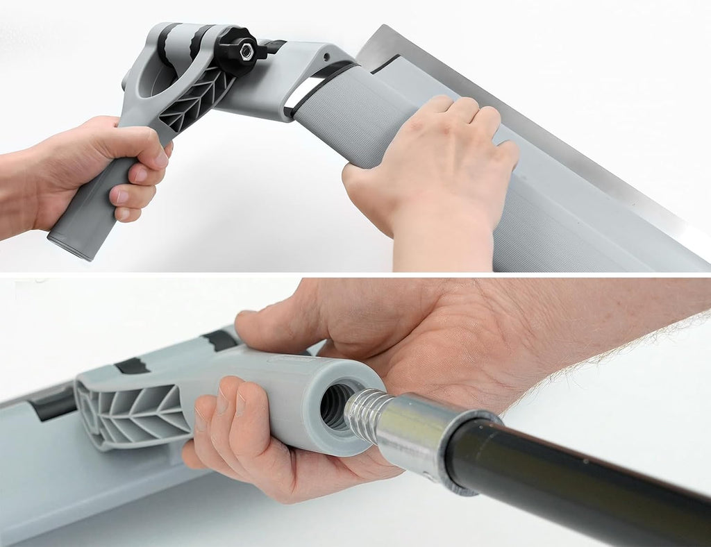 ROLLINGDOG Drywall Skimming Blade Set - 4pcs Skimming Blades With Extra blades,Taping Knife,Putty Knife,3pcs Hand Sander with Sandpapers And Extension Pole for Drywall Jobs