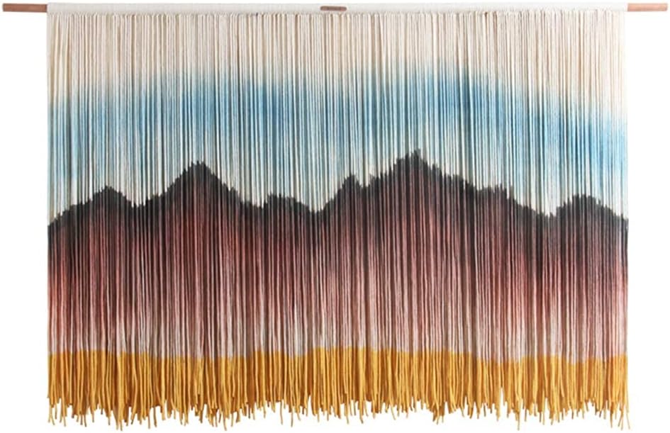 Macrame Wall Hanging Handmade Macrame Tapestry Woven Wall Art Bohemian Wall Decor Textile Wall Hangings (75x110cm)