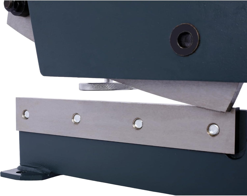 Hand Plate Shear, Manual Metal Cutter Cutting Thickness1/4 Inch Max, Metal Steel Frame Snip Machine Benchtop 1/2 Inch Rod, for Shear Carbon Steel Plates and Bars (12 Inch)