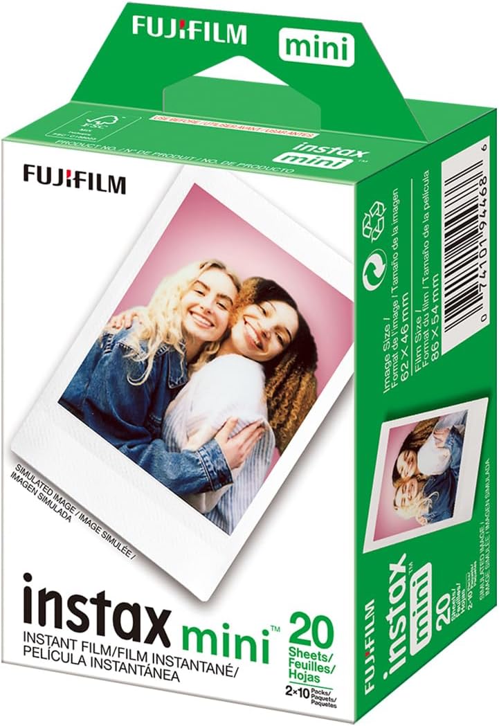 Fujifilm Instax Mini 99 Instant Film Camera, Matte Black, Bundle with Instant Daylight Film Pack and Photo Album