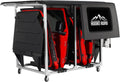Hooke Road Doors and Hardtop Holder Movable Cart Storage Rack for 1997-2026 Jeep Wrangler TJ JK JL Gladiator JT & 2021-2026 Ford Bronco (2/4 Doors Hardtop Only)