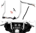 Wsays 12' Pre-Wired Handlebar Bagger Bar-Sharp Handlebar Compatible with Harley Street Glide Electra Glide Ultra Limited 2008-2013 Chrome