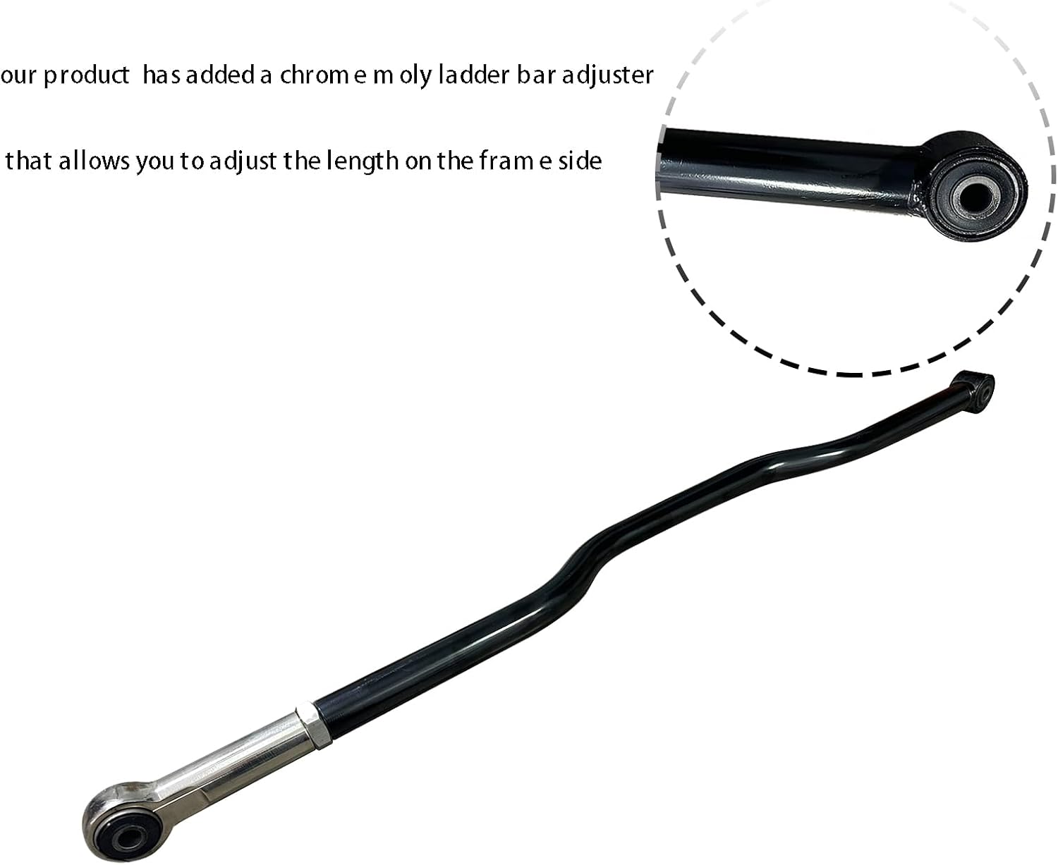 BST BSSP Rear+Front Adjustable Forged Track Bar for 0-6' Lift Compatible with 2007-2018 Jeep Wrangler JK 2.5' 3' 4' 5' 6' Custom Suspension Body Panhard Bar Kit