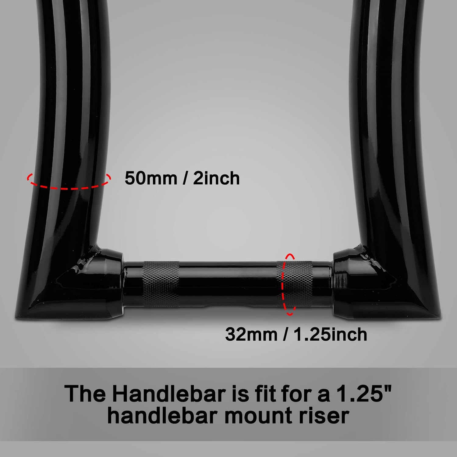 LKV 14' Rise Ape Hangers 1-1/4' Fat Bar 1.25' Clamp Ape Hangers Handlebar Compatible with Harley Dyna Softail Sportster 48 XL 883 1200, 1994-2022 Road King, 1998-2013 Road Glide