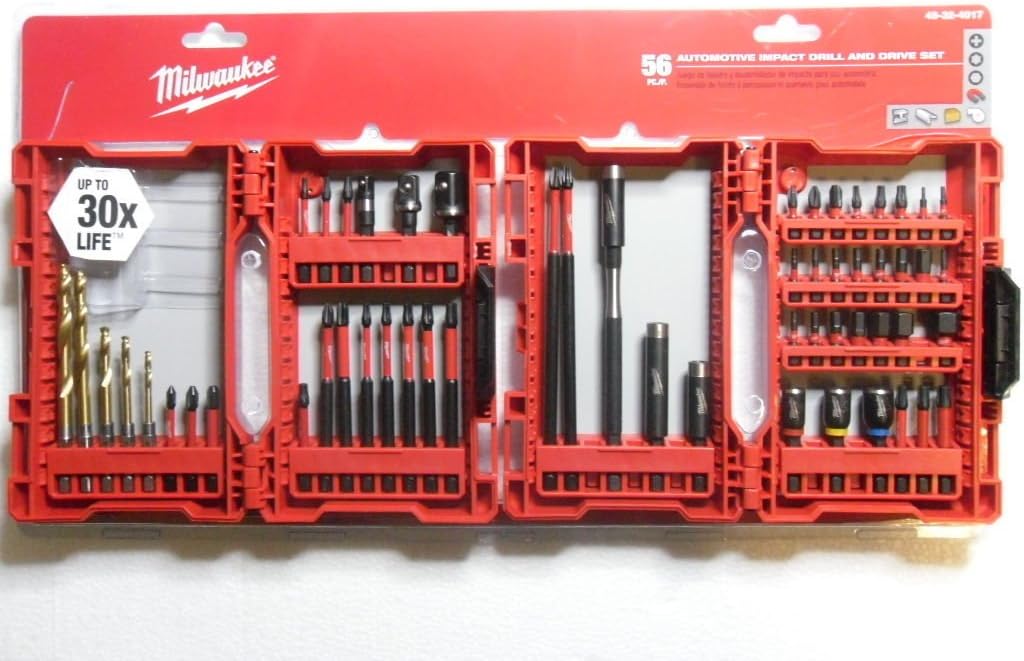 Milwaukee 48-32-4017 56-Piece Shockwave Impact Duty Drill and Drive Set