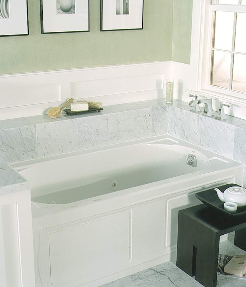 Kohler K-1357-RA-0 5 ft. Jetted Bathtub w/Tile Flange & Drain White