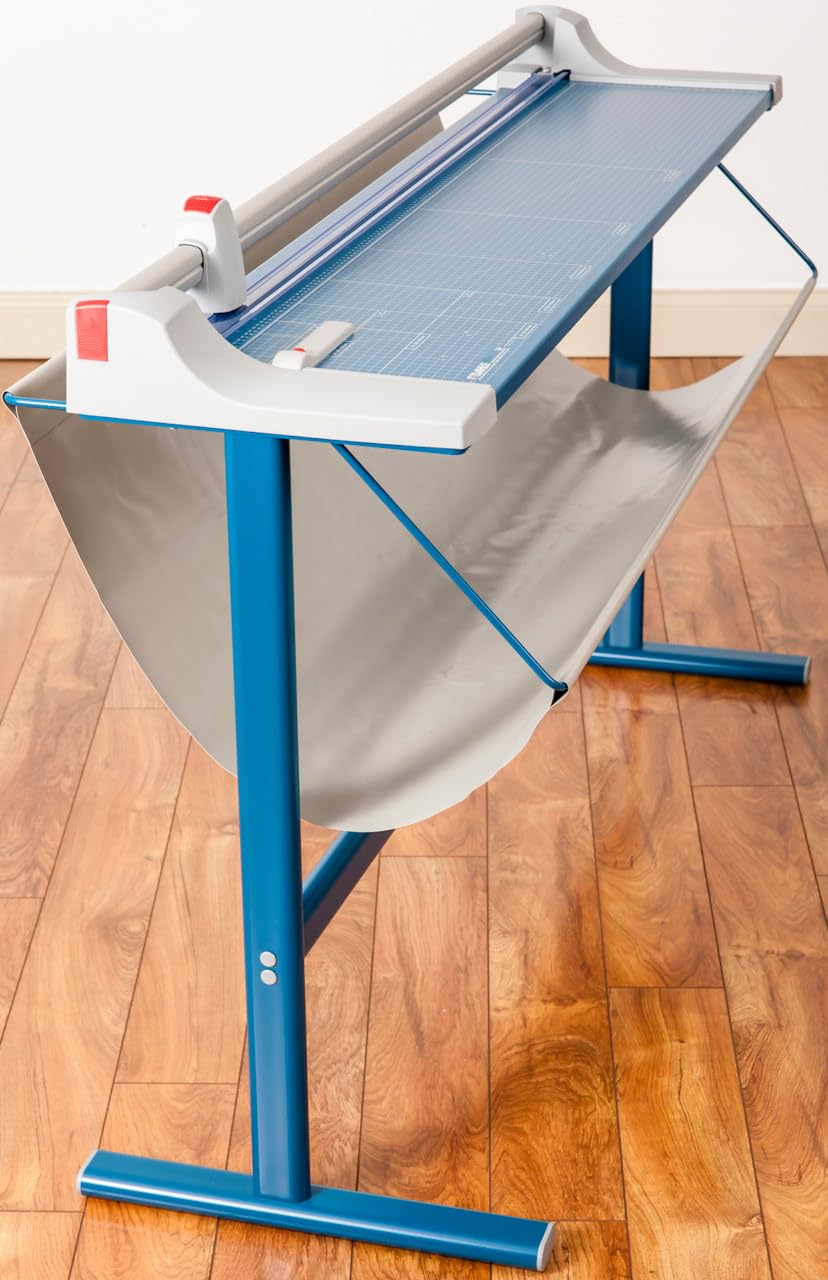 Dahle 446s Premium Rotary Trimmer w/Stand, 36' Cut Length, 25 Sheet Capacity, Self-Sharpening, Automatic Clamp, German Engineered Paper Cutter
