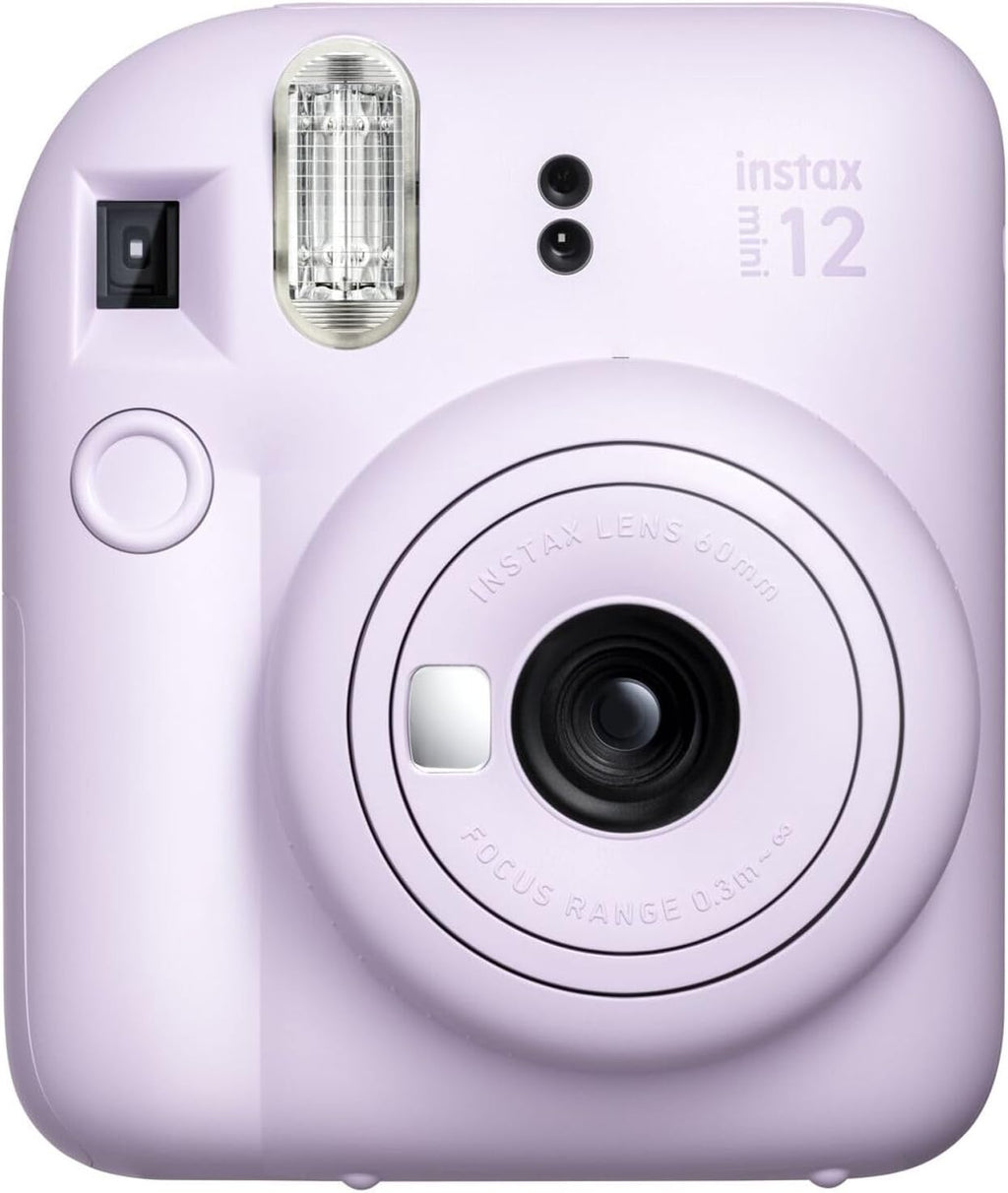 FUJIFILM INSTAX MINI 12 Film Camera Lilac Purple Bundle with Instant Film 40 Photo Sheets with Camera Case and Accessories Ideal Gift for Kids, Teenage Girl & Adults