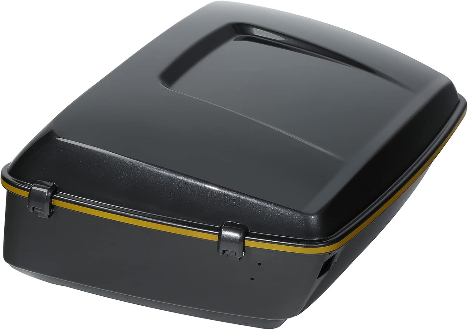 Gold/Black Geometric Shape Fade 13.7' King Trunk W/Latch Key Fit For Harley Trunk Touring CVO Road King Road Glide Street Glide Electra Glide Ultra Limited 2014-2025