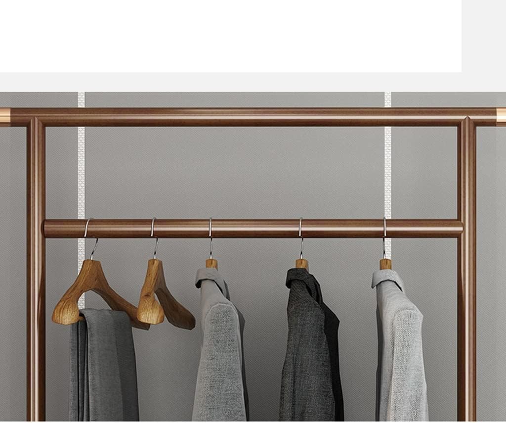Stand Coat Rack Nordic Style Creative Coat Rack Floor Bedroom Living Room with Wheels Hanger Simple Drawer Storage Rack Clothes Rolling Rack(100 * 30 * 180cm)