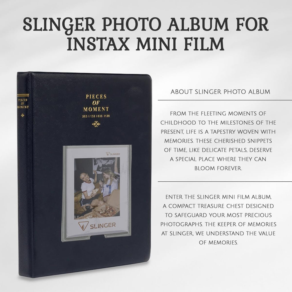 Fujifilm Instax Mini 99 Instant Film Camera, Matte Black, Bundle with Instant Daylight Film Pack and Photo Album