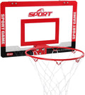 Mini Basketball Hoop Kit, Home Office Kindergarten Door Wall-Mounted Basketball Hoop, with 2 Balls and Complete Basketball Accessories (Size : 23.2x15.9in)