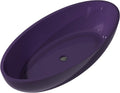 ANZZI 67' Flat Bottom Man Made Stone Freestanding Bathtub - Translucent Evening Violet - Opal Series FT-AZ522-PU
