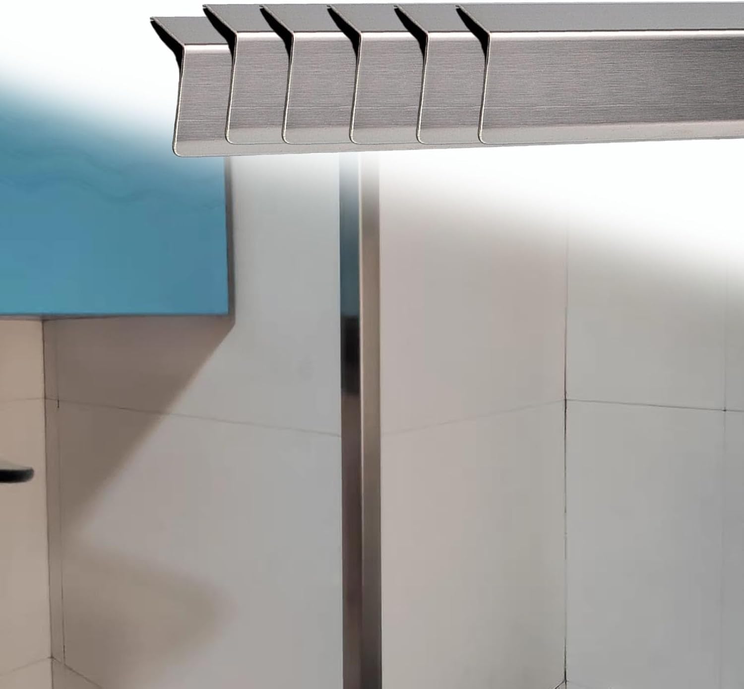 2 Inch Width Corner Guards for Wall Edge Protector, Stainless Steel 89 Degree Edge Protectors Strips for Kitchen/Corner Molding Trim Decorative(6 PCS,L 32 in)