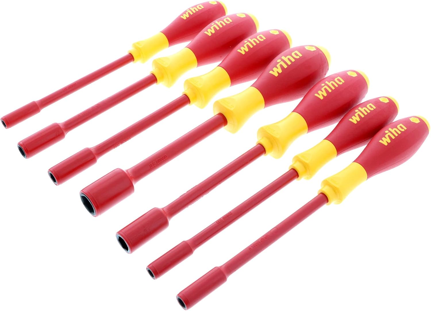 Titan 18-Piece 1/4-Inch Drive VDE Insulated Socket Set and Wiha 7-Piece 1000-Volt Metric Insulated Nut Driver Set