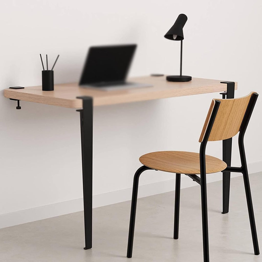 4pcs Iron F-Shape Table Legs, 76cm(30in), Black: Adjustable Coffee/Dining/Workbench/DIY Bar Legs, No Punching, Easy Install