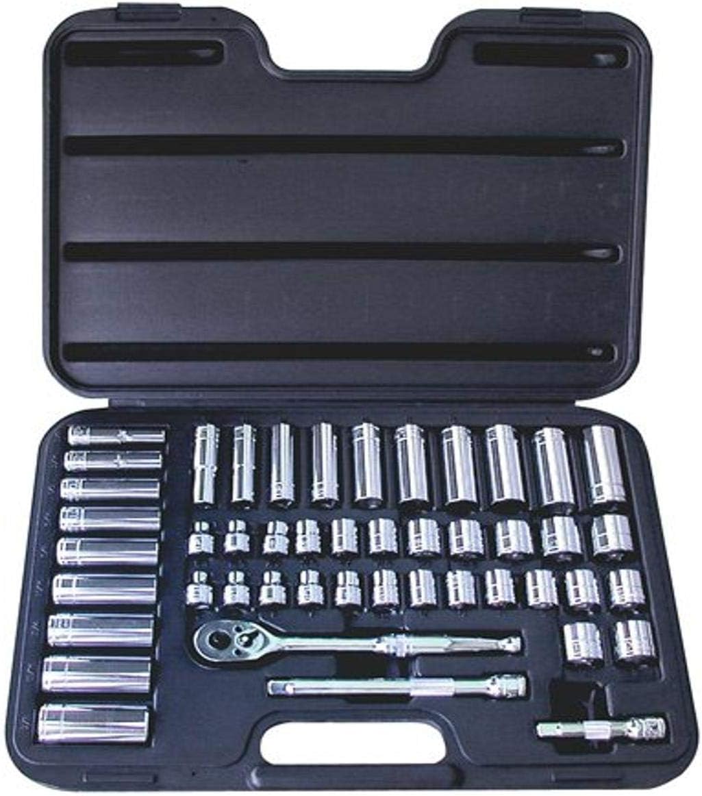 ATD Tools 1247 3/8' Drive 12-Point 47-Piece SAE and Metric Pro Socket Set