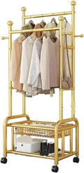 Bedroom Closet, Rolling Clothes Rack with Locking Wheels Portable Closet for Hanging Clothes Garment Rack Armoire Wardrobe(60x170x45cm)