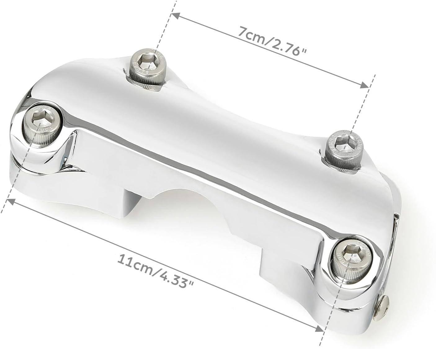TCT-MOTORPARTS Chrome 18' Rise Ape Hangers Bars 1-1/4' Handlebars Fit for Harley Touring Electra Street Glide, Ultra Limited and Tri Glide models, Dressers, Baggers