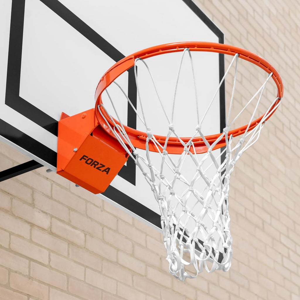 FORZA Heavy-Duty Flex Basketball Hoop | Spring Loaded and Ultra-Durable Hoop & Net | Suitable for Dunking [Indoor or Outdoor Use]