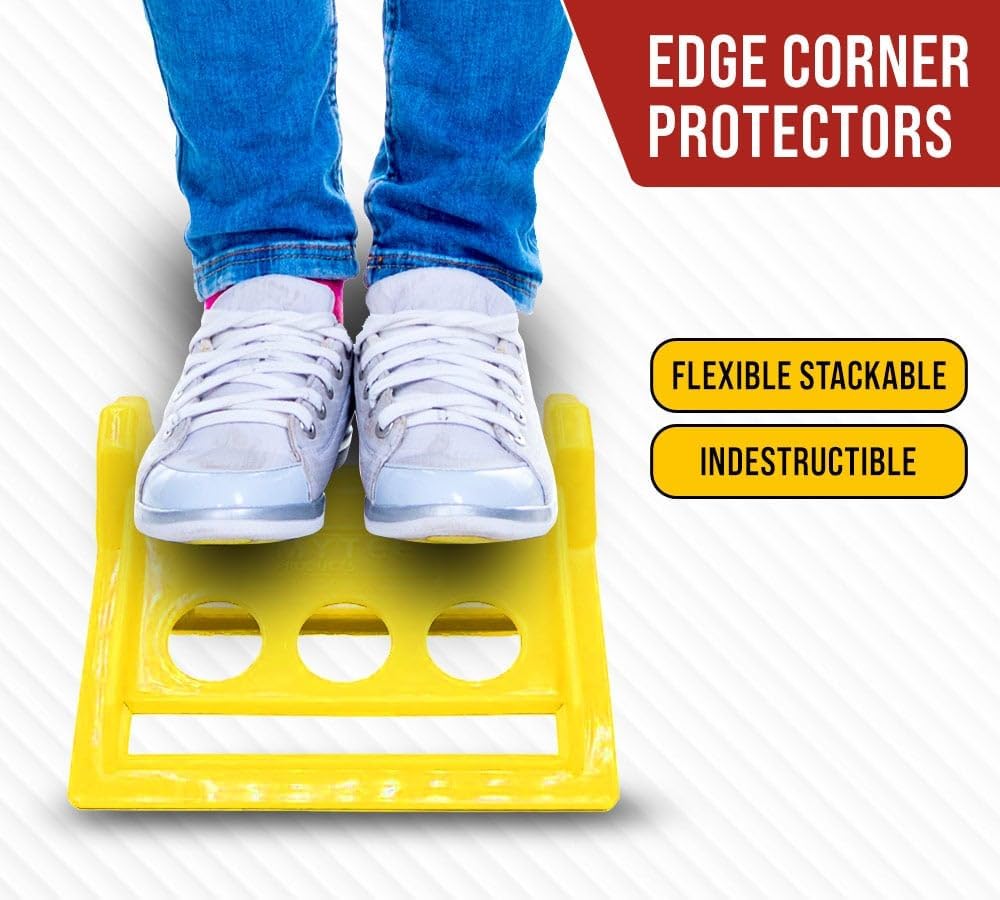 Mytee Products 120 Pack 4' Edge Protectors for Flatbed Trucks with Carrying Case - Ratchet Strap Corner Protectors Fits 2' 3' & 4' Winch Strap - Cargo Load Corner Guards for Tie-Down Accessories