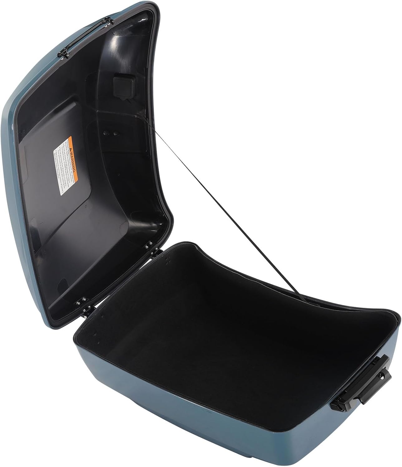 TCMT King Motorcycle Trunk Fit for Harley Touring 2014-2025 CVO Road King Road Glide Street Glide Electra Glide Ultra Limited Pack Sharkskin Blue Firestorm