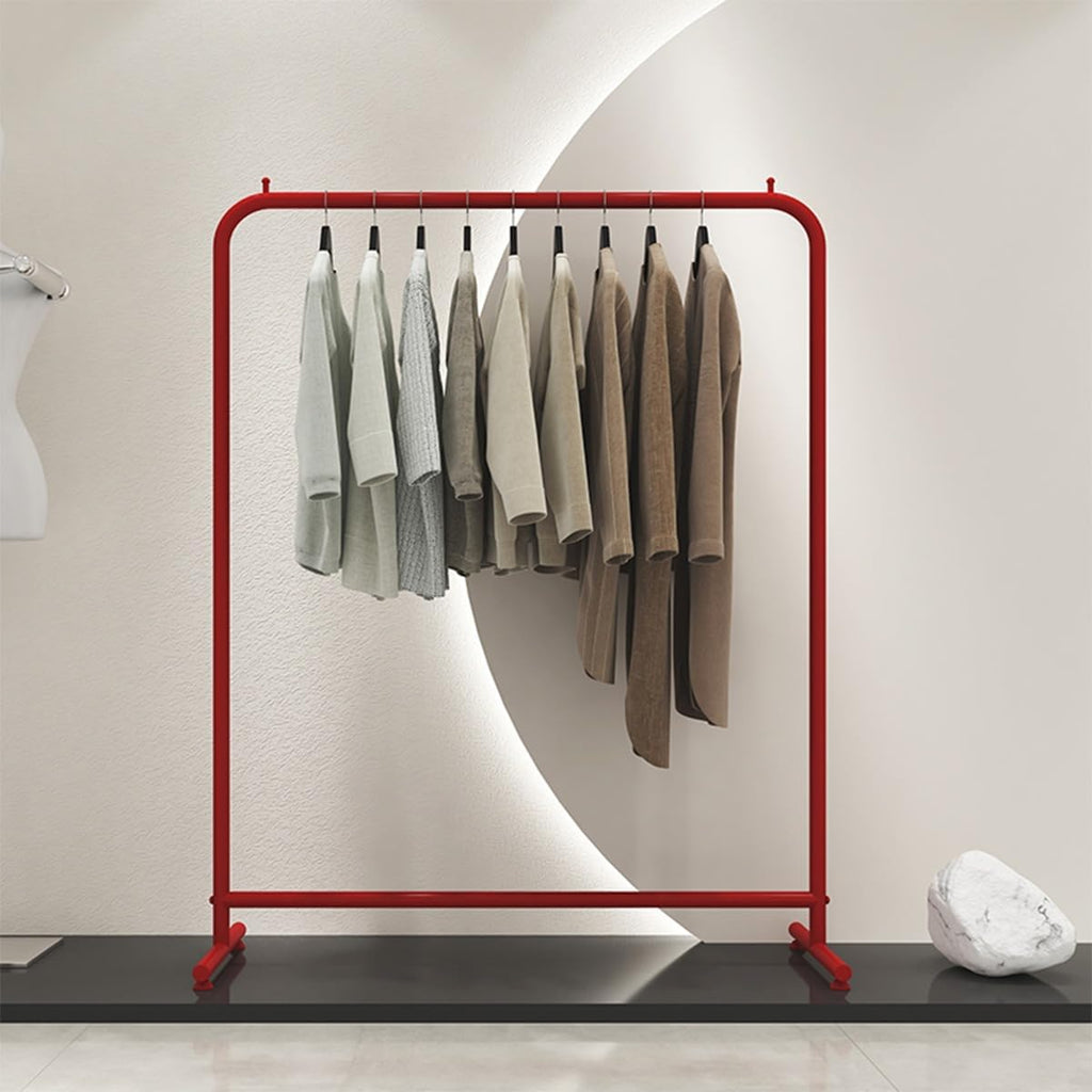 Freestanding Metal Clothes Garment Rack, Heavy Duty Clothing Rack, Commercial Clothing Organize, for Bedroom, Retail Store,A,80cm