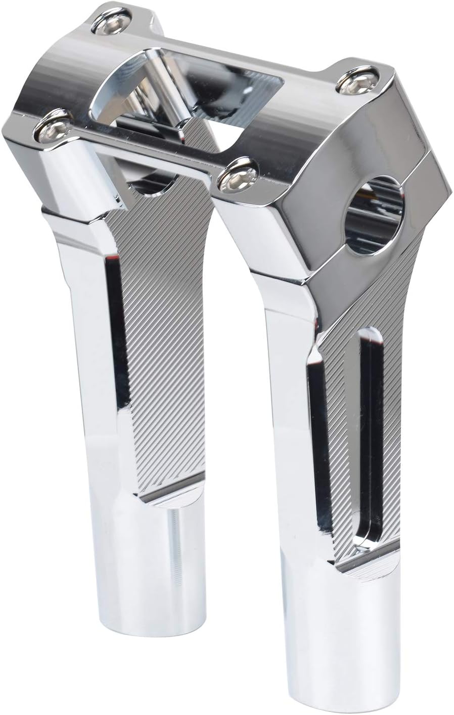 6 inch Tall Motorcycle Handlebar Risers 1 inch Clamp Round with Instrument Gauge Cutout, Handle Bar Riser Extension for Harley Sportster, Dyna, M8 Softail Street Bob Lowrider ST 2018-2022