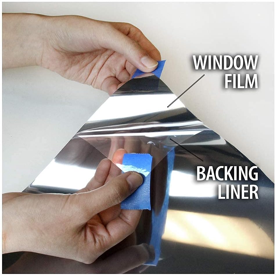 BDF EXS35 Exterior Window Film Glare and Sun Control Reflective Silver 35 (Medium) - 60in X 50ft