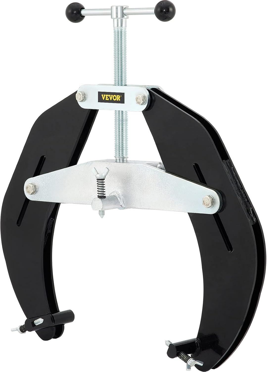 VEVOR Pipe Clamp, 5 to 12 in, High Strength Ultra Clamp with Quick Acting Screws, Steel Pipe Alignment Tool with Lightweight Design, Black