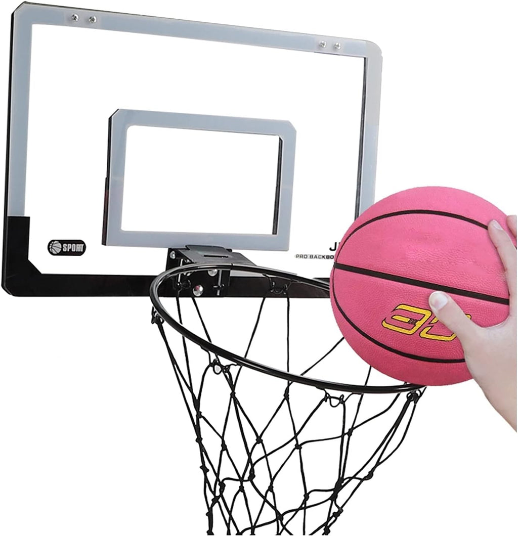 Mini Basketball Hoop, Wall-Mounted Foldable Basketball Hoop, No Perforation Installation, Indoor and Outdoor Shooting Rebounds (Size : 23.2x15.9in)
