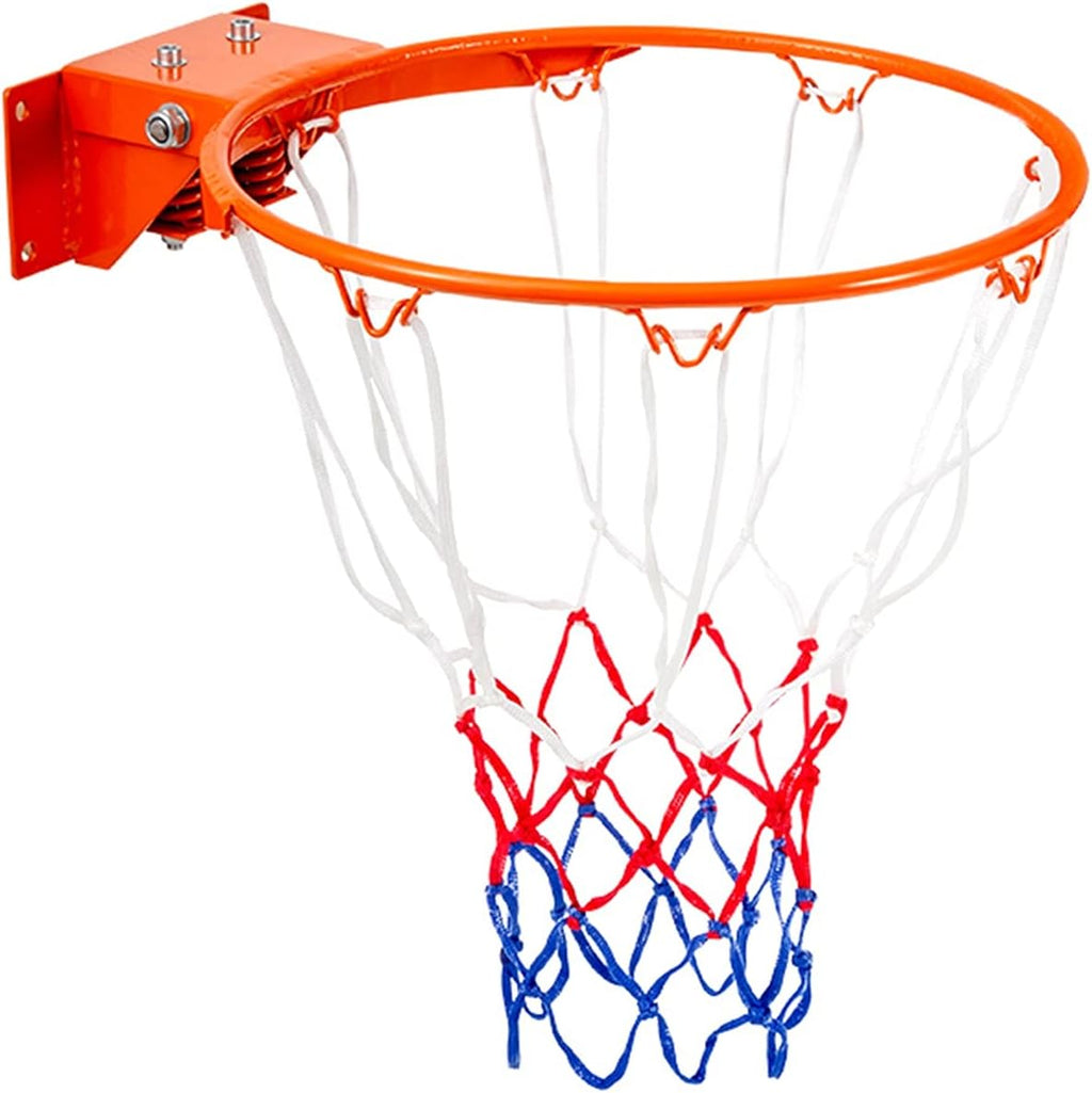 Basketball Rim Mini Solid Wall-Mounted Basketball Hoop 35cm, Children's Outdoor Training Basketball Board, Easy to Install