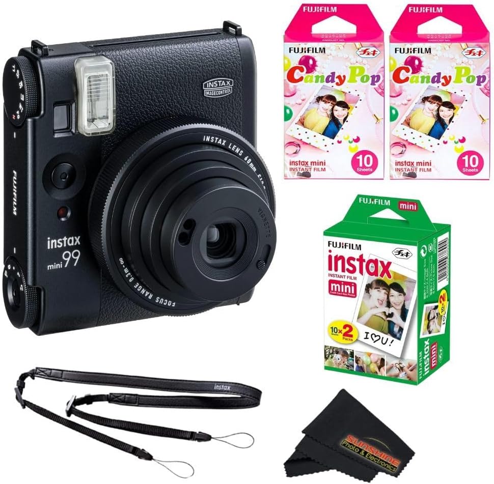Fujifilm Instax Mini 99 Instant Film Camera (Black) (Camera + 2 Film (40 Exposure))