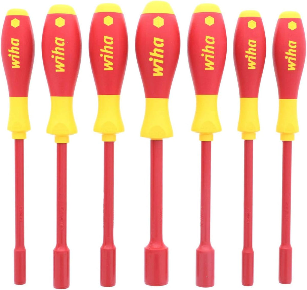 Titan 18-Piece 1/4-Inch Drive VDE Insulated Socket Set and Wiha 7-Piece 1000-Volt Metric Insulated Nut Driver Set