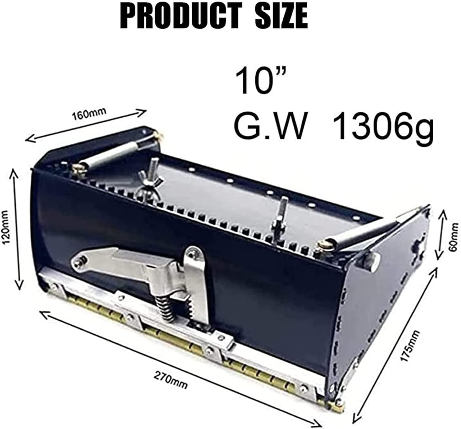Drywall Taping Tools,9.8 Inch Drywall Taping Flat Finishing Set,Drywall Flat Finishing Box with 40''-63.8'' Adjustable Handle Stainless Steel Concrete Finishing Hand Tool (10')