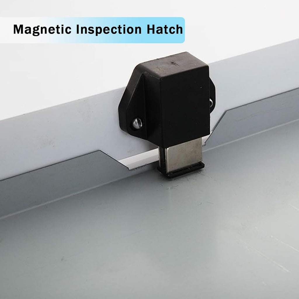 Large Metal Inspection Hatch, Magnetic Inspection Door Cover, Large Drywall Access Panel, for Concealing Pipes and Cables(White,60x60cm)
