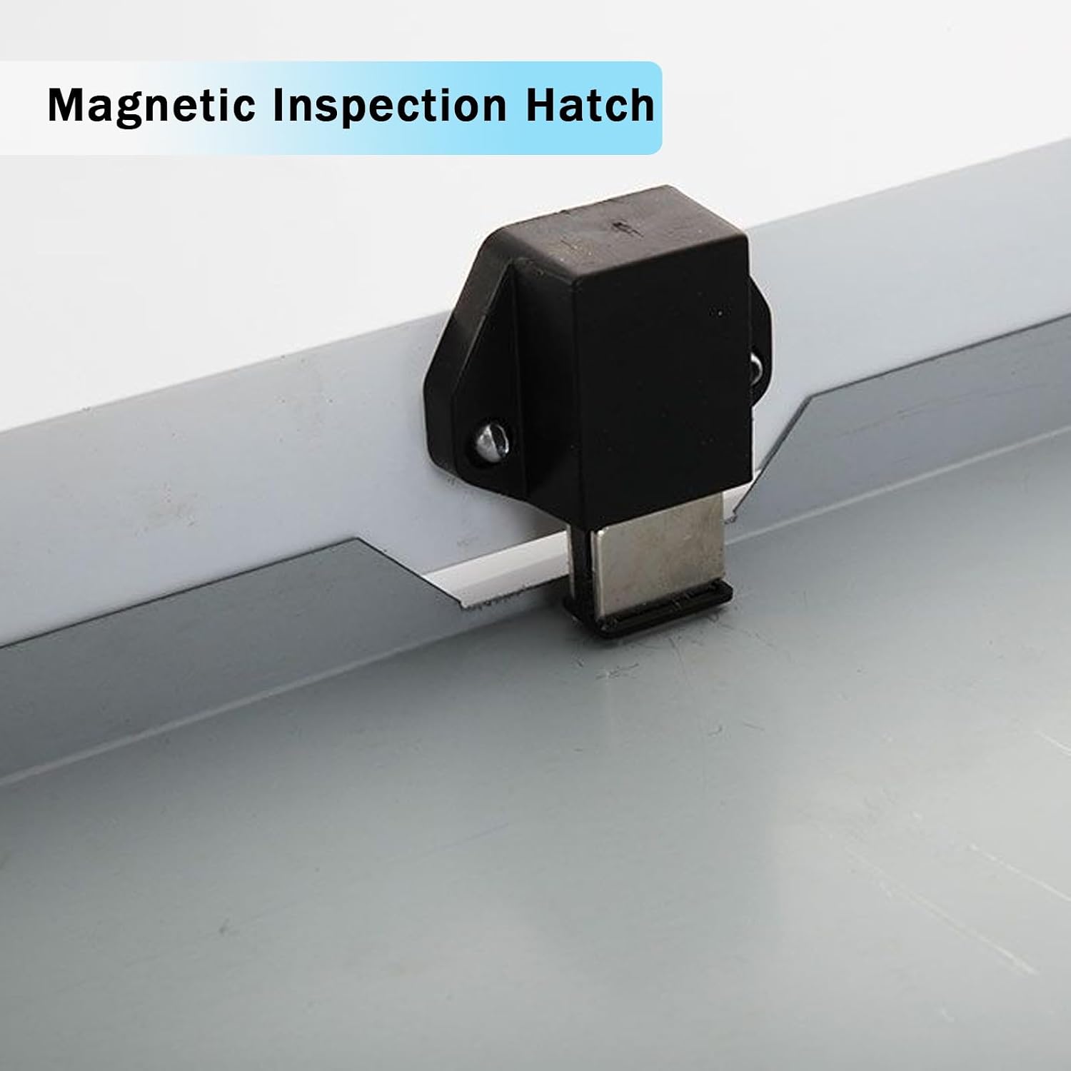 Large Metal Inspection Hatch, Magnetic Inspection Door Cover, Large Drywall Access Panel, for Concealing Pipes and Cables(White,60x60cm)