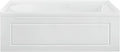 Bastille 60 x 30 Right Drain Soaking Alcove Bathtub in Glossy White with Integrated Armrest