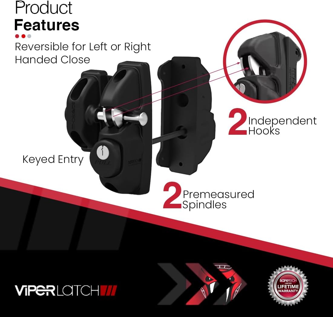 2 Side Gravity Gate Latch & TopKlik Self Closing Hinge & Gate Handle & Gate Stop