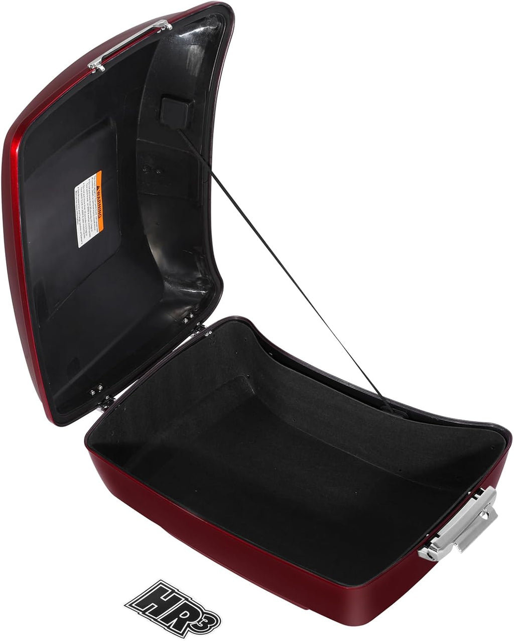 TCMT King Motorcycle Trunk Box Fit for Harley Touring 2014-2025 CVO Road King Road Glide Street Glide Electra Glide Ultra Limited Velocity Red Sunglo Pack